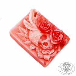 Skull & Roses - mydło glicerynowe z olejkiem różanym